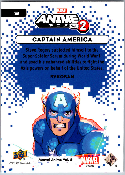 Marvel Anime Vol 2 2023 Base #009 Captain America
