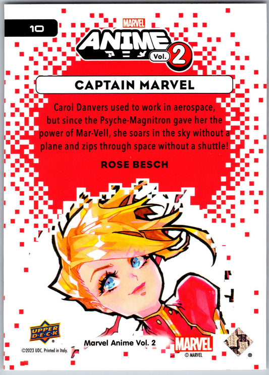 Marvel Anime Vol 2 2023 Base #010 Captain Marvel