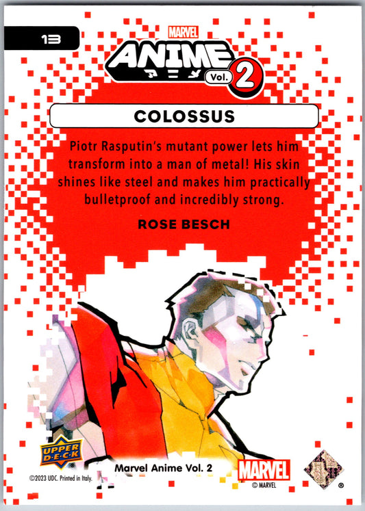 Marvel Anime Vol 2 2023 Base #013 Colossus
