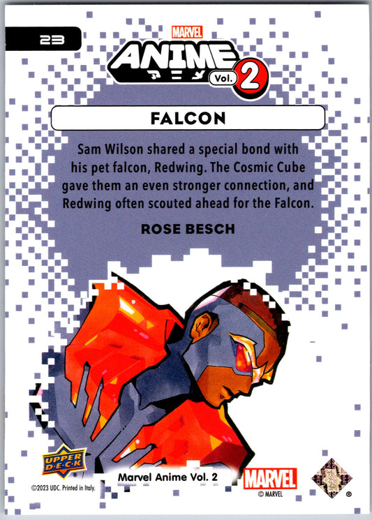 Marvel Anime Vol 2 2023 Base #023 Falcon