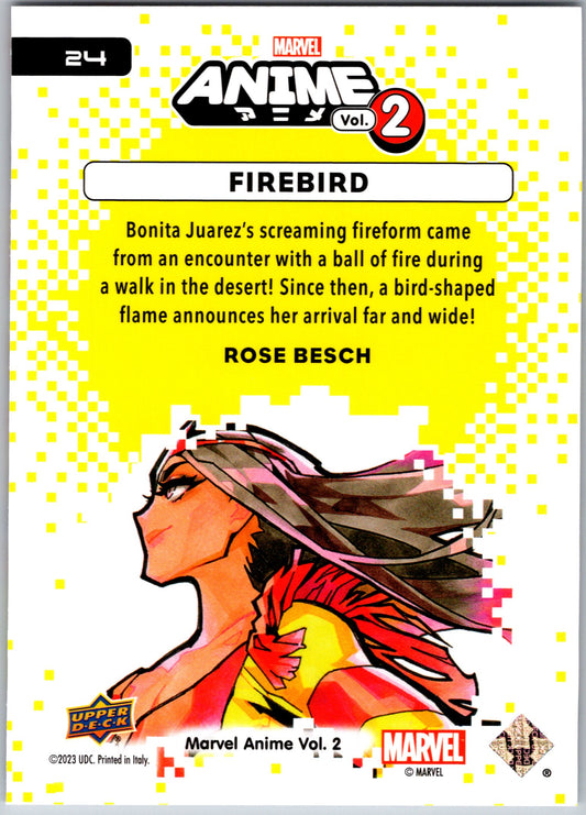Marvel Anime Vol 2 2023 Base #024 Firebird