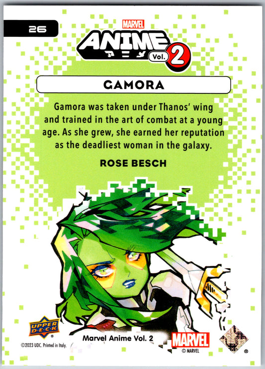 Marvel Anime Vol 2 2023 Base #026 Gamora