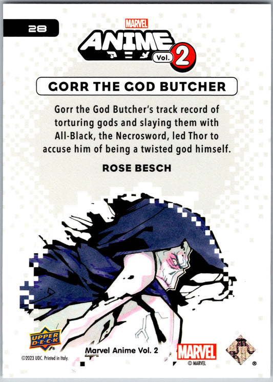 Marvel Anime Vol 2 2023 Base #028 Gorr The God Butcher