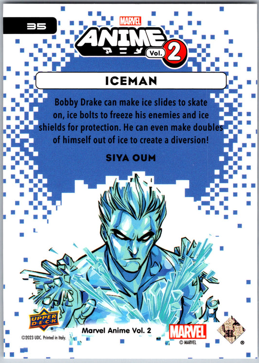 Marvel Anime Vol 2 2023 Base #035 Iceman