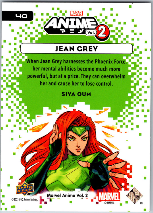 Marvel Anime Vol 2 2023 Base #040 Jean Grey