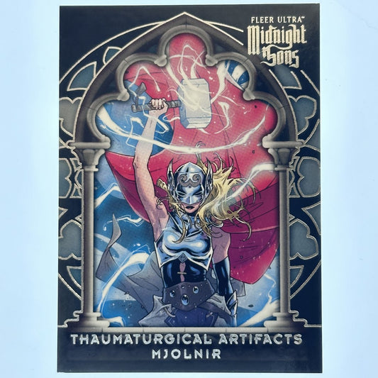 Marvel Fleer Ultra Midnight Sons Thaumaturgical Artifacts - #OO4 - Mjolnir