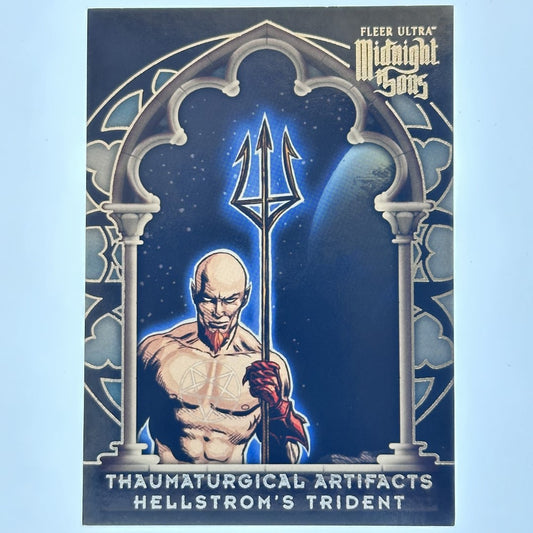 Marvel Fleer Ultra Midnight Sons Thaumaturgical Artifacts - #OO7 - Hellstrom's Trident