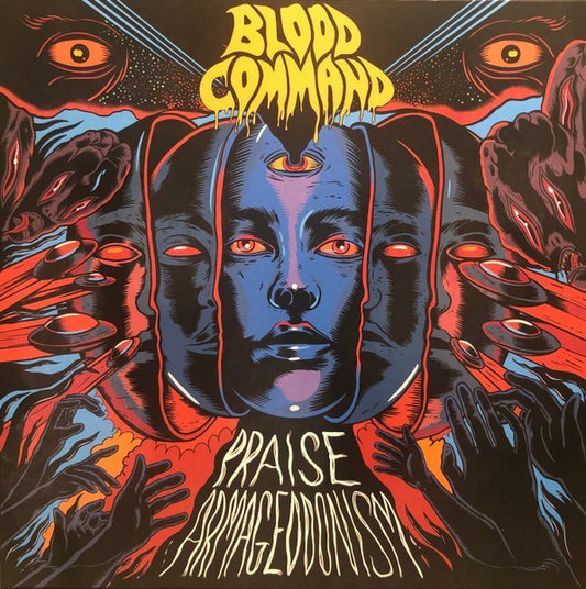 Blood Command - Praise Armageddonism. Half Orange/Half Purple Vinyl