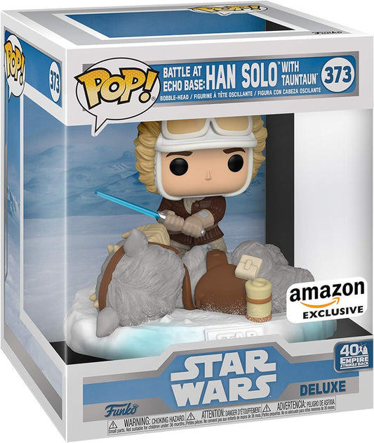 Pop Empire Strikes Back 40th 373 Battle at Echo Base: Han Solo w/Tauntaun Amazon Exc Pop Star Wars Funko Default Title  