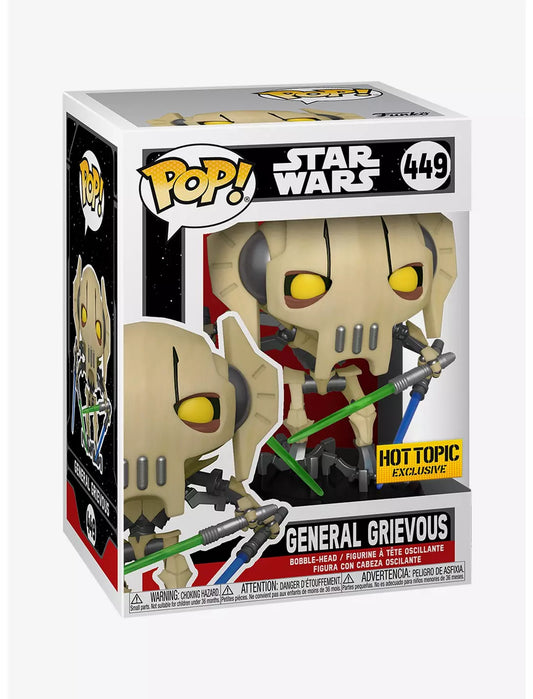 Pop 449 General Grievous Hot Topic Exc Pop Star Wars Funko Default Title  