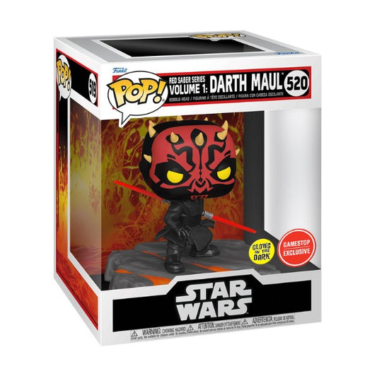 Pop 520 Red Saber Series Vol 1: Darth Maul GID GameStop Exc Pop Star Wars Funko Default Title  