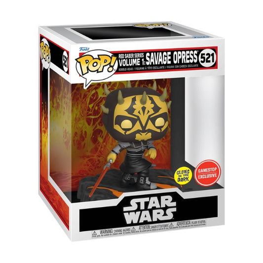 Pop 521 Red Saber Series Vol 1: Savage Opress GID GameStop Exc Pop Star Wars Funko Default Title  