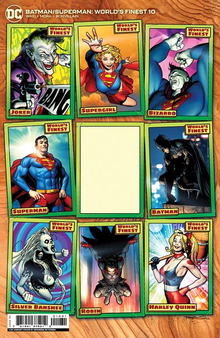 Batman Superman Worlds Finest #10 1:25 Peterson Var