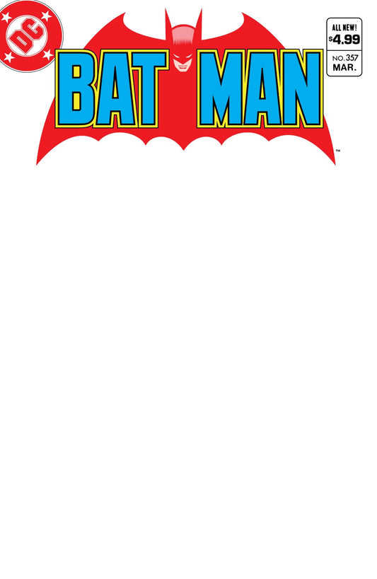 Batman (1940) #357 Facsimile Ed Blank Var