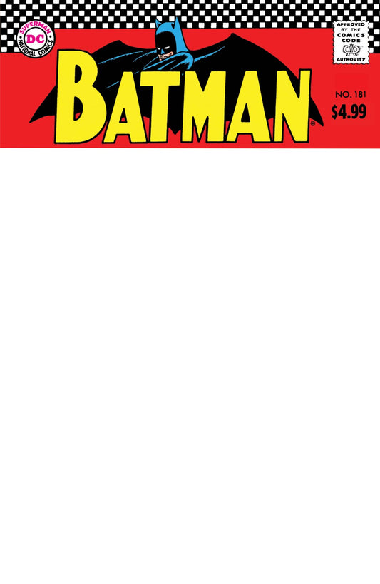 Batman (1940) #181 Facsimile Edition Blank Var