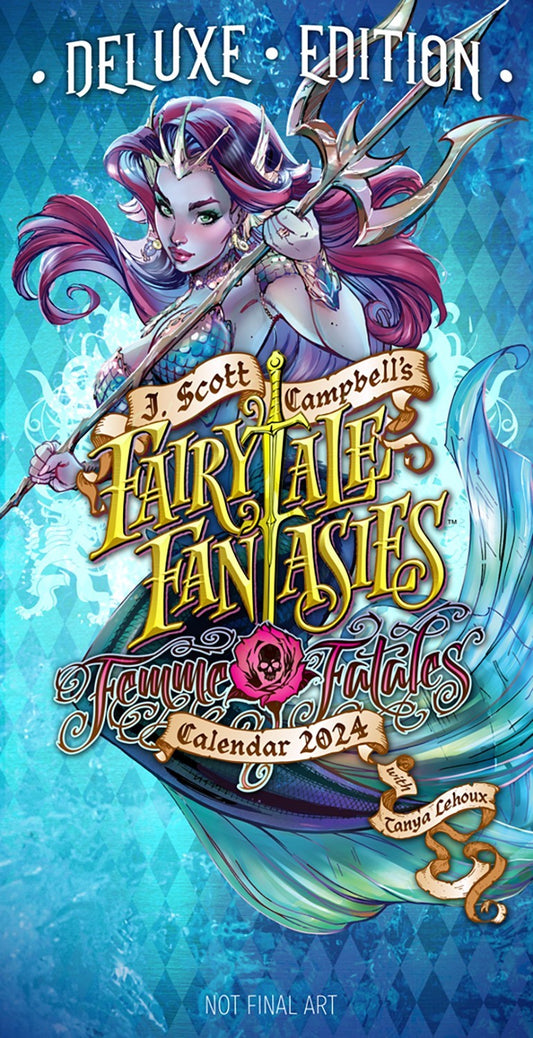 J Scott Campbell Fairytale Fantasies 2024 Calendar Dark I Want More